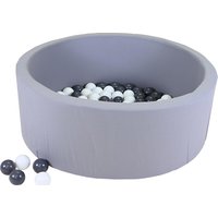 Foto von "Bällebad soft ""Grey"" - 100 balls grey/white"