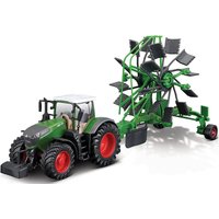 Foto von Bburago 10 cm Traktor Fendt mit Heuwender