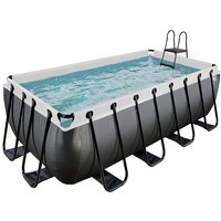 Foto von EXIT Black Leather Pool 400x200x122cm mit Filterpumpe - schwarz