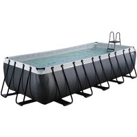 Foto von EXIT Black Leather Pool 540x250x122cm mit Filterpumpe - schwarz