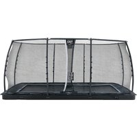 Foto von EXIT Dynamic ebenerdiges Trampolin 305x519cm mit Sicherheitsnetz - schwarz