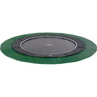 Foto von EXIT Dynamic ebenerdiges Trampolin ø427cm mit Freezone Sicherheitsplatten - schwarz