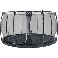 Foto von EXIT Dynamic ebenerdiges Trampolin ø427cm mit Sicherheitsnetz - schwarz