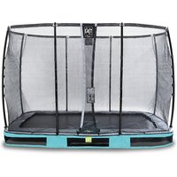 Foto von EXIT Elegant Premium Inground-Trampolin 214x366cm mit Deluxe Sicherheitsnetz - blau Gr. 214 x 366