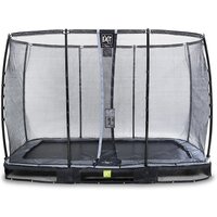 Foto von EXIT Elegant Premium Inground-Trampolin 214x366cm mit Deluxe Sicherheitsnetz - schwarz Gr. 214 x 366