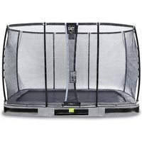 Foto von EXIT Elegant Premium Inground-Trampolin 244x427cm mit Deluxe Sicherheitsnetz - grau Gr. 244 x 427