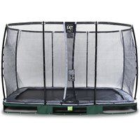 Foto von EXIT Elegant Premium Inground-Trampolin 244x427cm mit Deluxe Sicherheitsnetz - grün Gr. 244 x 427