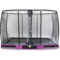 Foto von EXIT Elegant Premium Inground-Trampolin 244x427cm mit Deluxe Sicherheitsnetz - lila Gr. 244 x 427