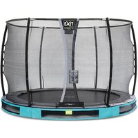 Foto von EXIT Elegant Premium Inground-Trampolin ø305cm mit Deluxe Sicherheitsnetz - blau