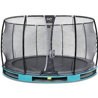 Foto von EXIT Elegant Premium Inground-Trampolin ø366cm mit Deluxe Sicherheitsnetz - blau