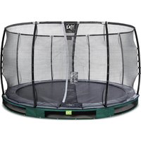 Foto von EXIT Elegant Premium Inground-Trampolin ø366cm mit Deluxe Sicherheitsnetz - grün