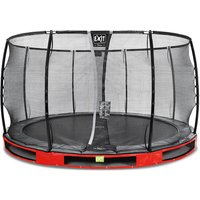 Foto von EXIT Elegant Premium Inground-Trampolin ø366cm mit Deluxe Sicherheitsnetz - rot