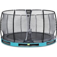 Foto von EXIT Elegant Premium Inground-Trampolin ø427cm mit Deluxe Sicherheitsnetz - blau