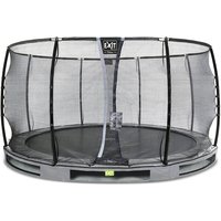 Foto von EXIT Elegant Premium Inground-Trampolin ø427cm mit Deluxe Sicherheitsnetz - grau