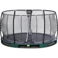 Foto von EXIT Elegant Premium Inground-Trampolin ø427cm mit Deluxe Sicherheitsnetz - grün