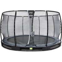 Foto von EXIT Elegant Premium Inground-Trampolin ø427cm mit Deluxe Sicherheitsnetz - schwarz