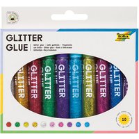 Foto von Glitter-Glue-Klebestifte 10 Farben