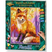 Foto von Malen nach Zahlen - Polygon Art Fuchs