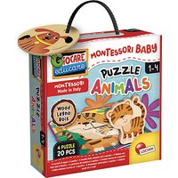 Foto von Montessori Baby Legno Puzzle Baby Animals