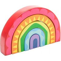 Foto von Petilou Regenbogen Tunnel Stapel-Spielzeug PL107 bunt