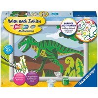 Foto von Ravensburger Malen nach Zahlen 20293 - Hungriger Dinosaurier - Kinder ab 9 Jahren