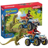 Foto von Schleich Dinosaurier 41466 Flucht auf Quad vor Velociraptor