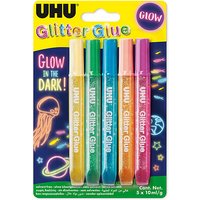 Foto von UHU Glitzerkleber Glitter Glue Glow in the dark